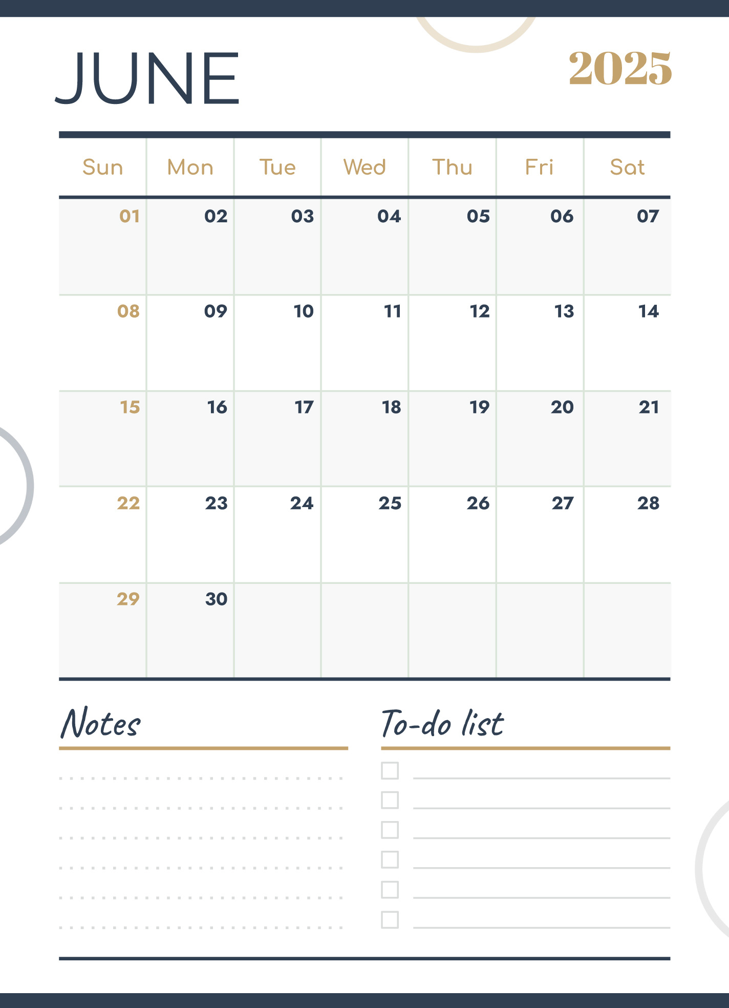 June 2025 Calendar Free Google Docs Template - Gdoc.io inside Google Calendar June 2025