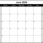 June 2025 Calendar | Free Printable Calendars Throughout Calendar Template June 2025