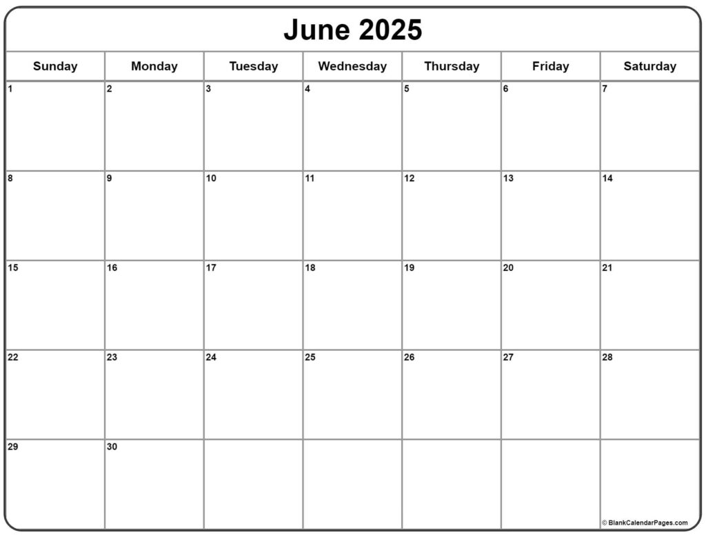 June 2025 Calendar | Free Printable Calendars Within Grab Calendar June 2025 June 2025 Calendar | Free Printable Calendars Within Grab Calendar June 2025