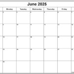 June 2025 Calendar | Free Printable Calendars Within Grab Calendar June 2025