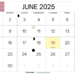 June 2025 Calendar Usa With Holidays For Calendar Of Events For June 2025
