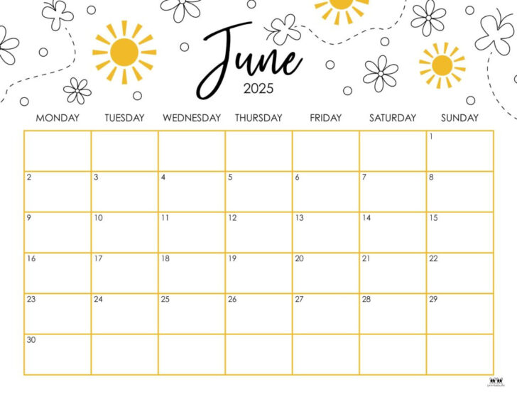 Calendar For June 2025