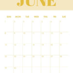 June 2025 Calendars   107 Free Printables | Printabulls Throughout June Vertical Calendar 2025