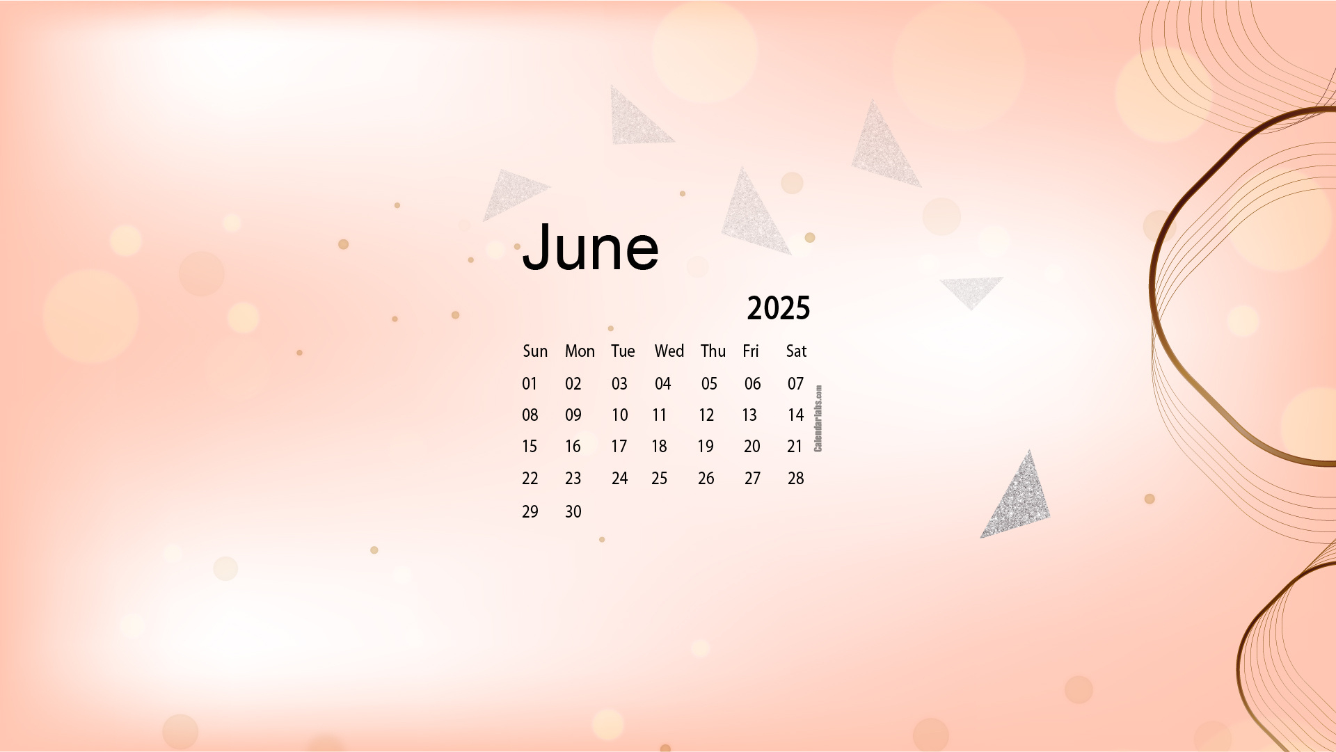 June 2025 Desktop Wallpaper Calendar - Calendarlabs with June Calendar Wallpaper 2025