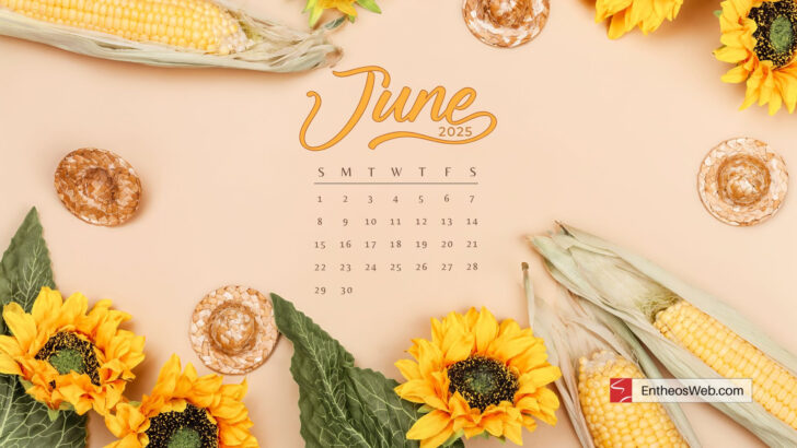 June Desktop Calendar 2025
