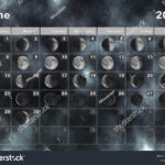 June 2025 Lunar Calendar Moon Cycles Stock Illustration 2216177081 With Lunar Calendar June 2025