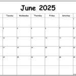 June 2025 Monday Calendar | Monday To Sunday Throughout June 2025 Calendar Monday Start