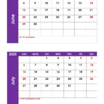 June And July 2025 Calendar Printable Pdf | Two Months Calendar Regarding July Through June 2025 Calendar