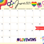 Juni 2025 Digitaler Kalender   Queer Pride Planer Bearbeitbarer Inside June 2025 Pride Month Calendar