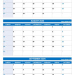 Printable 3Rd Quarter 2025 Calendar In Printable 3 Month Calendar 2025 June July August