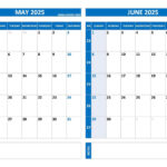 Printable May And June 2025 Calendar   Free Pdf & Jpg Downloads Pertaining To June 2025 Calendar General Blue