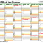 Split Year Calendars 2025/2026 (July To June)   Pdf Templates Regarding June 2025 To December 2025 Calendar