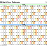 Split Year Calendars 2025/2026 (July To June)   Pdf Templates Within June 2025 To June 2026 Calendar