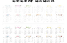 2024-2025 Two Year Calendars – 10 Free Printables | Printabulls throughout Year Calendar July 2024 To June 2025