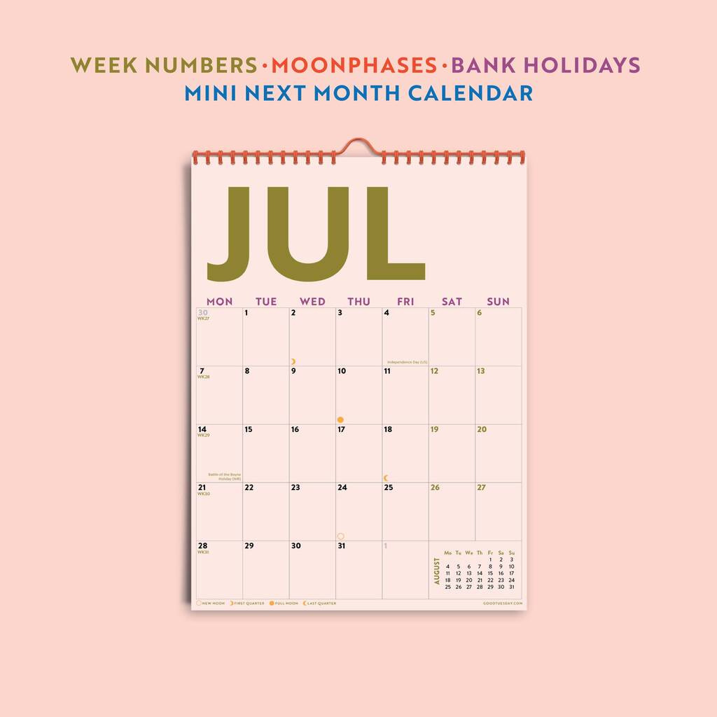2025–2026 Mid Year Calendar | Simply Bright | July Start | A4 Throughout July Calendar 2025 Waterproof 2025–2026 Mid Year Calendar | Simply Bright | July Start | A4 Throughout July Calendar 2025 Waterproof