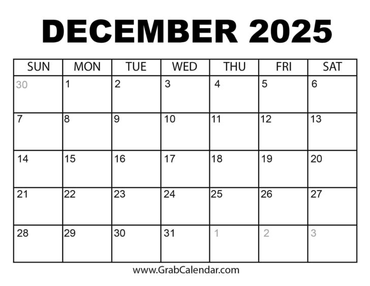 July Calendar 2025 Grab Calendar