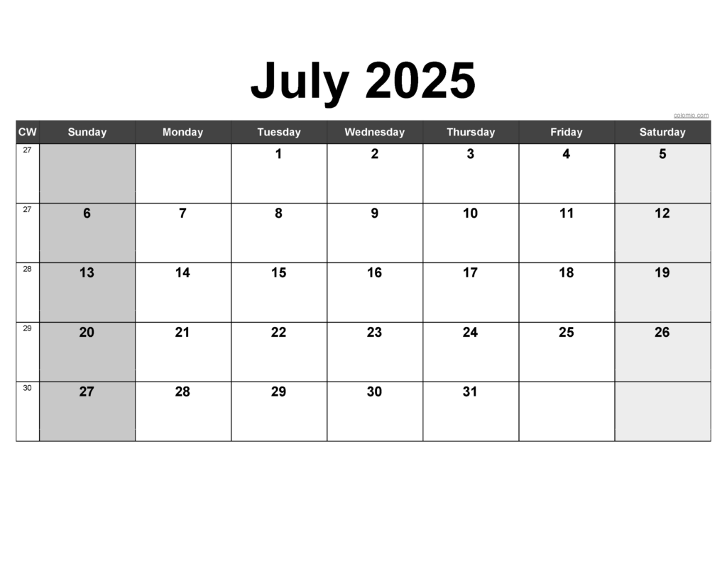 2025 Calendar, Monthly Calendars, With Calendar Maker ✓ Pdf Regarding July 2025 Calendar Excel 2025 Calendar, Monthly Calendars, With Calendar Maker ✓ Pdf Regarding July 2025 Calendar Excel