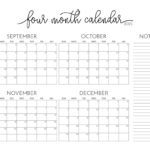 2025 Four Month Calendars   31 Free Printables | Printabulls Regarding 4 Month Calendar May June July August 2025