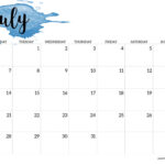 2025 Monday Start Calendar Printable   Watercolor   Paper Trail Design For July 2025 Calendar Printable Monday Start
