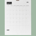 2025 Monthly Calendar Typewriter | Digital Download For July Calendar 2025 Waterproof