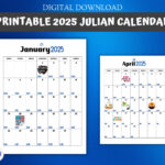 2025 Printable Julian Calendar | 8.5 X 11 In | Government And Within Julian Day Calendar 2025 Printable