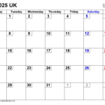 Calendar July 2025 Uk With Pdf, Excel And Word Templates Inside July 2025 Calendar Printable Uk