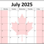 Collection Of July 2025 Photo Calendars With Image Filters. Within July Calendar 2025 Canada