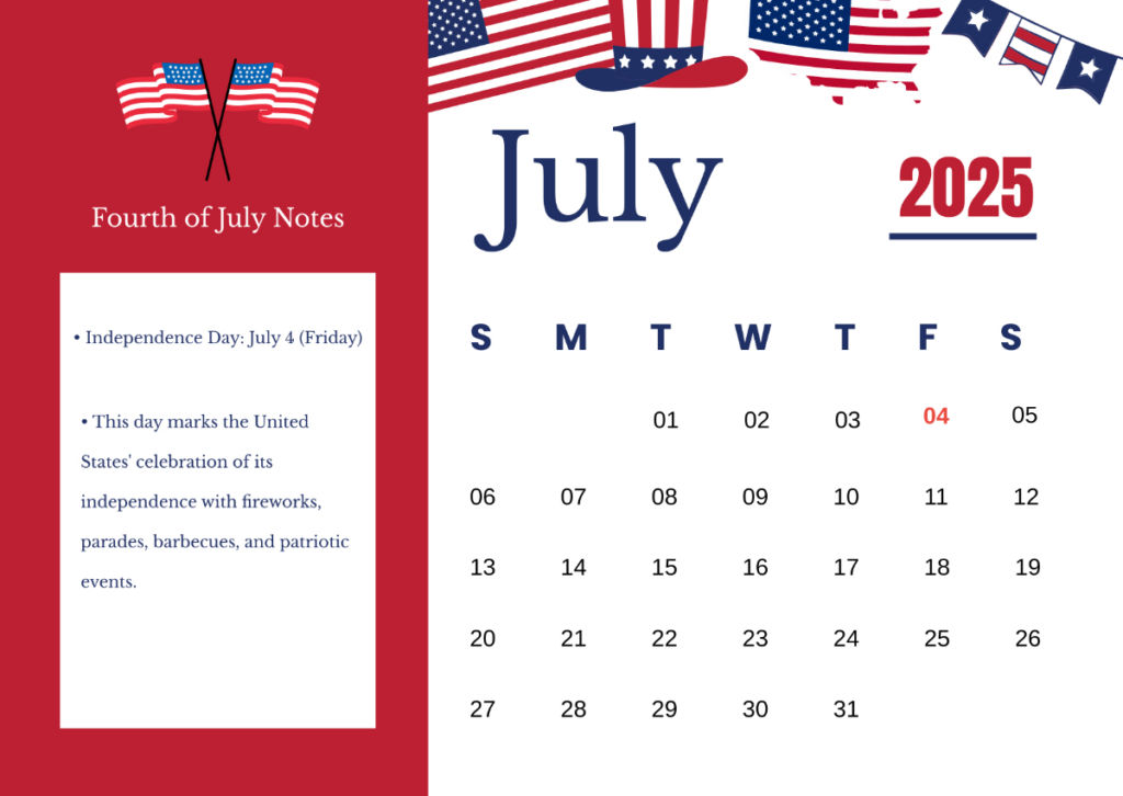 Free Fourth Of July 2025 Calendar Template To Edit Online For July 4th 2025 Calendar Date Free Fourth Of July 2025 Calendar Template To Edit Online For July 4th 2025 Calendar Date