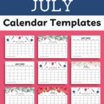 Free Printable July 2025 Calendar With Holidays | Homemade Gifts For July Calendar 2025 Homemade Gifts