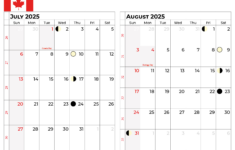 July 2025 Calendar Canada with July Calendar 2025 with Holidays Canada