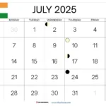 July 2025 Calendar India Inside July Calendar 2025
