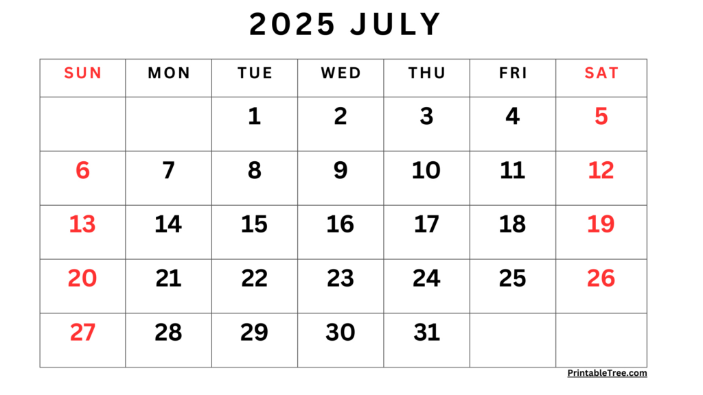 July 2025 Calendar Printable Pdf Template With Holidays Within July 19 2025 Calendar July 2025 Calendar Printable Pdf Template With Holidays Within July 19 2025 Calendar
