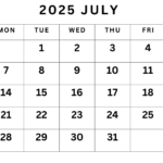July 2025 Calendar Printable Pdf Template With Holidays Within July 19 2025 Calendar