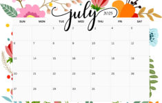 July 2025 Calendar Printables | Entheosweb inside July Calendar 2025 Fill In