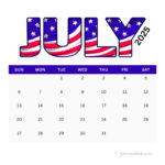 July 2025 Calendar Printables | Entheosweb Pertaining To July 4th 2025 Calendar
