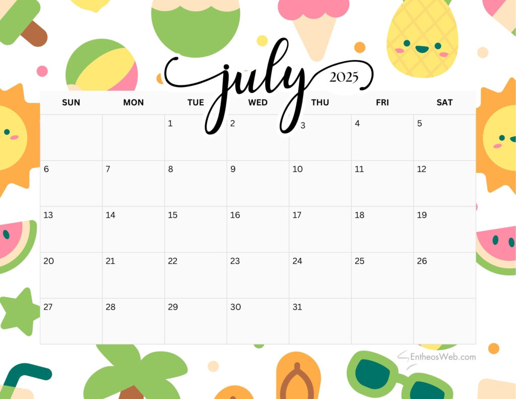 July 2025 Calendar Printables | Entheosweb With July 2025 Calendar Printable Cute July 2025 Calendar Printables | Entheosweb With July 2025 Calendar Printable Cute