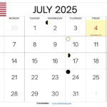 July 2025 Calendar Usa Within July 2025 Holiday Calendar