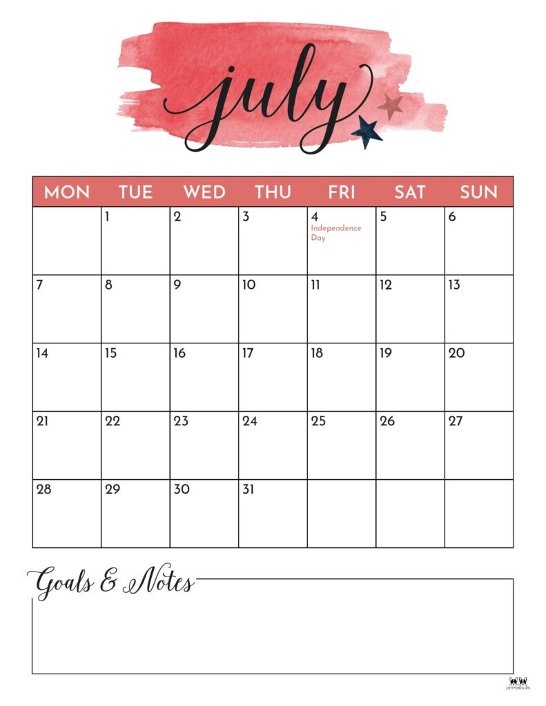 July 2025 Calendars 107 Free Printables | Printabulls Inside July 2025 Calendar Printable Portrait July 2025 Calendars 107 Free Printables | Printabulls Inside July 2025 Calendar Printable Portrait