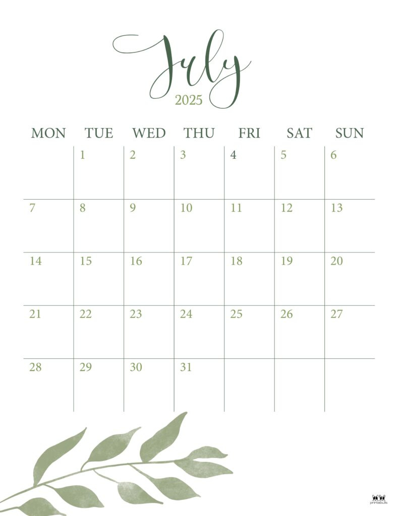 July 2025 Calendars 107 Free Printables | Printabulls Intended For Printabulls July Calendar 2025 July 2025 Calendars 107 Free Printables | Printabulls Intended For Printabulls July Calendar 2025