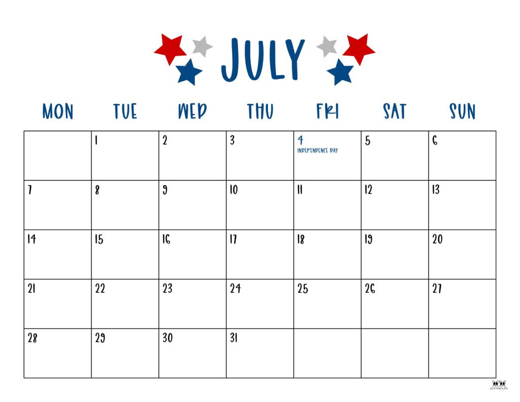 July 2025 Calendars 107 Free Printables | Printabulls Throughout National Day Calendar July 2025 July 2025 Calendars 107 Free Printables | Printabulls Throughout National Day Calendar July 2025