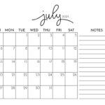 July 2025 Calendars   107 Free Printables | Printabulls Within July 2025 Calendar With Notes Printable