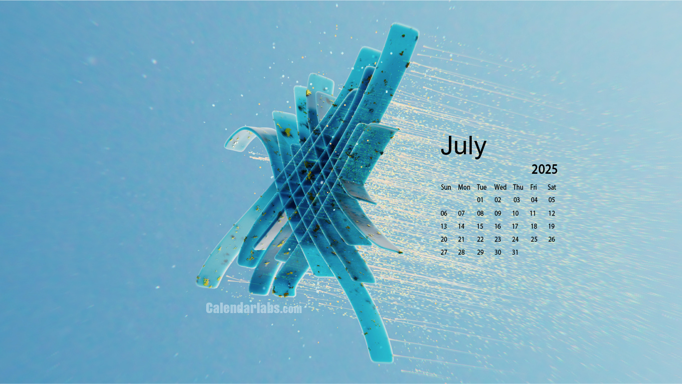 July 2025 Desktop Wallpaper Calendar - Calendarlabs with regard to July 2025 Calendar Labs