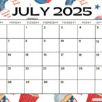 July 2025 Printable Calendar (52 Free Pdf Printables) Inside July 4th 2025 Calendar Date