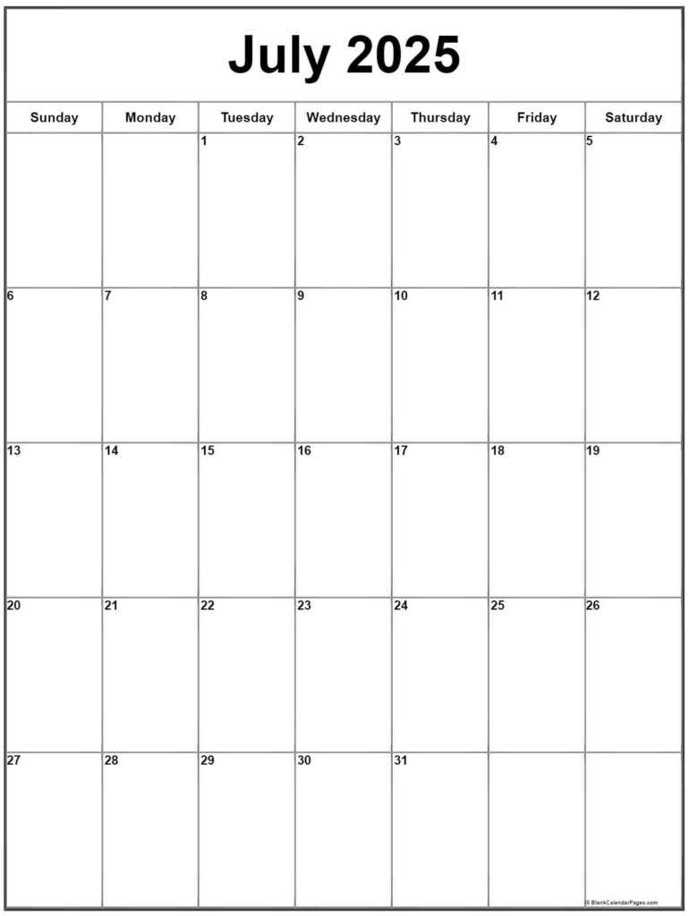 July 2025 Vertical Calendar | Portrait Regarding July 2025 Calendar Vertical July 2025 Vertical Calendar | Portrait Regarding July 2025 Calendar Vertical