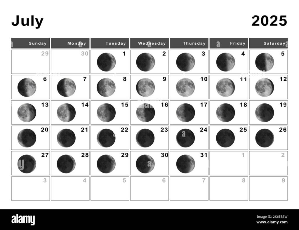 Moon Calendar 2025 Cut Out Stock Images & Pictures Alamy Within Lunar Calendar July 2025 Moon Calendar 2025 Cut Out Stock Images & Pictures Alamy Within Lunar Calendar July 2025