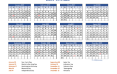 Pdf Calendar 2025 With Federal Holidays | Wikidates within July 2025 Wiki Calendar Printable Free