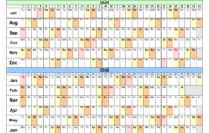 Split Year Calendars 2025/2026 (July To June) – Pdf Templates inside July 2025 To June 2026 Calendar Printable