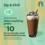 1 31 July 2025: Starbucks Malaysia – Sip & Chill Beverage Deals In Starbucks August 2025 Promo Calendar