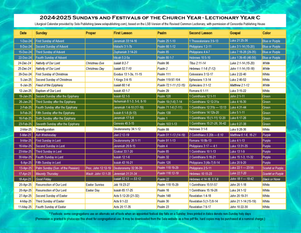 2024 2025 Liturgical Calendar (Year C) K 2025 | Sola Publishing Regarding August 15 2025 Catholic Calendar 2024 2025 Liturgical Calendar (Year C) K 2025 | Sola Publishing Regarding August 15 2025 Catholic Calendar