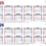2025 2026 Two Year Calendar   Free Printable Pdf Templates Pertaining To Show Me August Calendar 2025